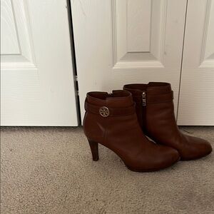Brown Leather Ankle Boots